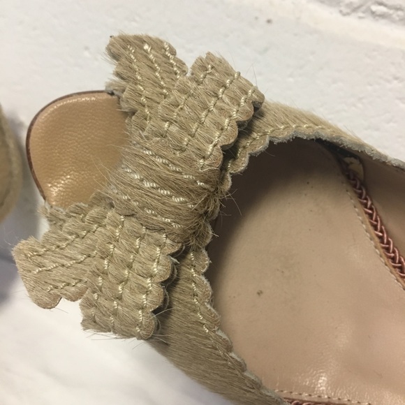 Chic Pony Hair Bow Open Toe Pumps - Picture 9 of 11